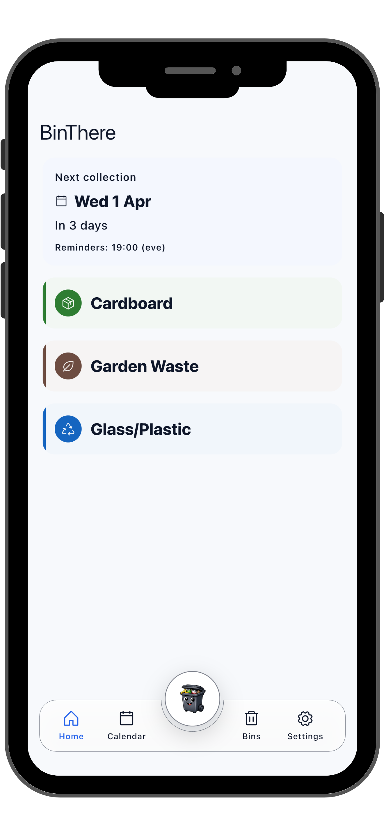 BinThere app screenshot