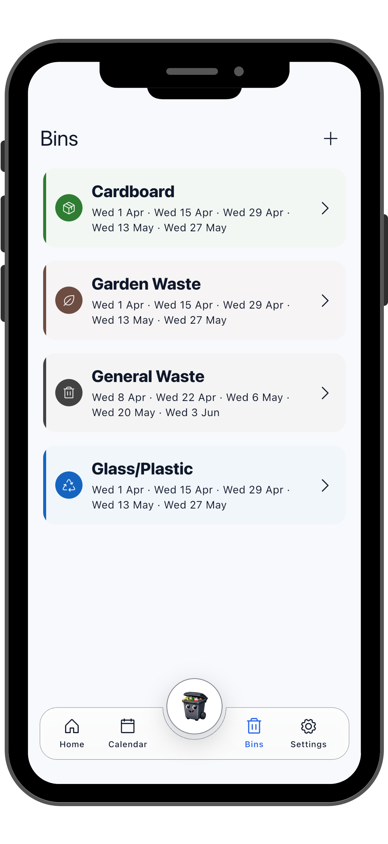 BinThere app screenshot